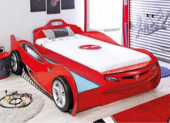 CARBED Кровать-машина Coupe с выдвижной кроватью Red 20.03.1306.00 в Норильске - norilsk.mebel54.com | фото