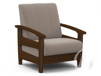 Кресло для отдыха Омега (орех лак/CATANIA COCOA) в Норильске - norilsk.mebel54.com | фото