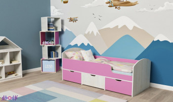 Кровать Малыш-мини Винтерберг/Розовый в Норильске - norilsk.mebel54.com | фото