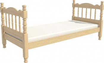 Кровать одинарная Аленка из массива сосны 800*1890 Сосна в Норильске - norilsk.mebel54.com | фото
